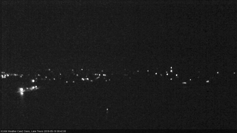 Lake Travis webcam, May 9, 2018 11:45 PM CT