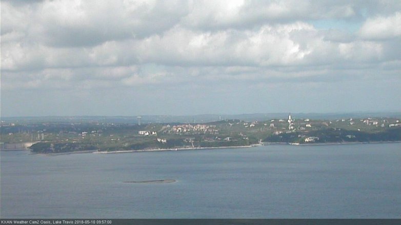 Lake Travis webcam, May 10, 2018 9:00 AM CT