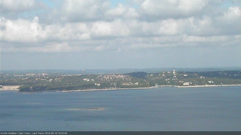 Lake Travis webcam, May 10, 2018 9:05 AM CT