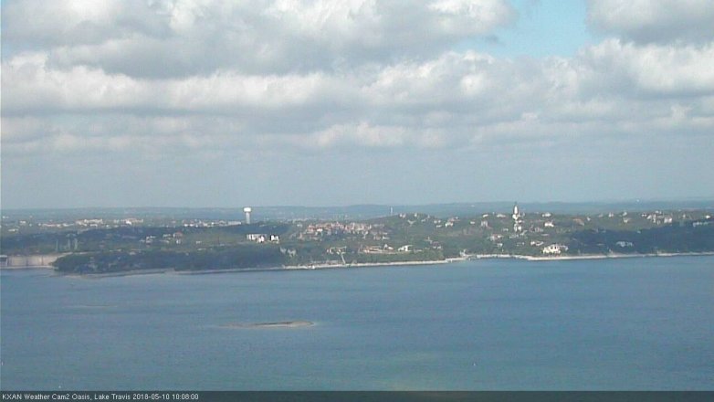 Lake Travis webcam, May 10, 2018 9:10 AM CT
