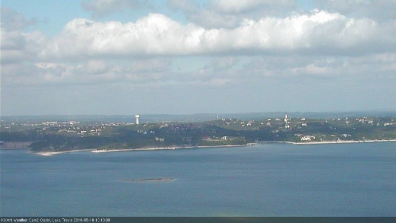 Lake Travis webcam, May 10, 2018 9:15 AM CT