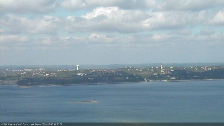 Lake Travis webcam, May 10, 2018 9:25 AM CT