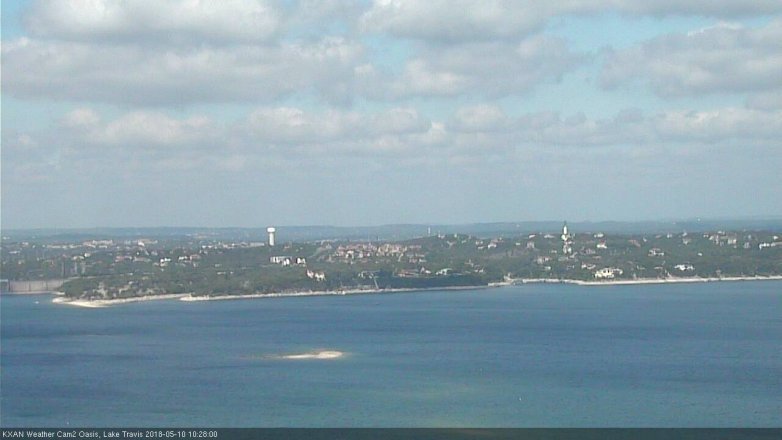 Lake Travis webcam, May 10, 2018 9:30 AM CT