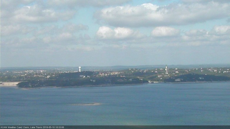 Lake Travis webcam, May 10, 2018 9:35 AM CT