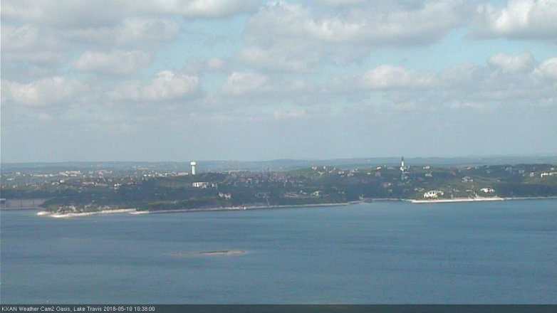 Lake Travis webcam, May 10, 2018 9:40 AM CT
