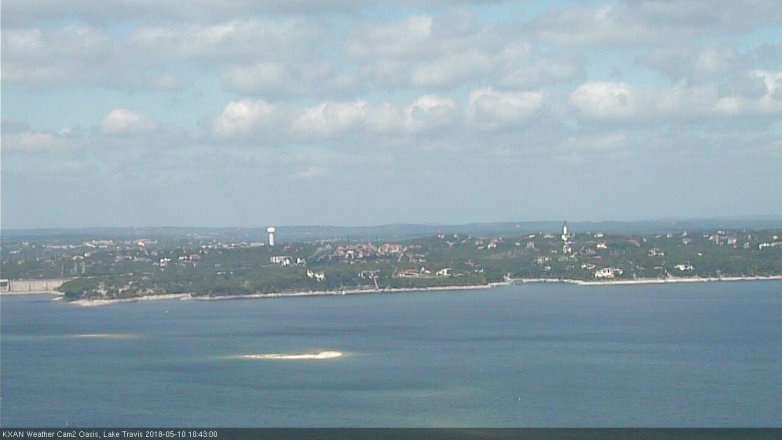 Lake Travis webcam, May 10, 2018 9:45 AM CT