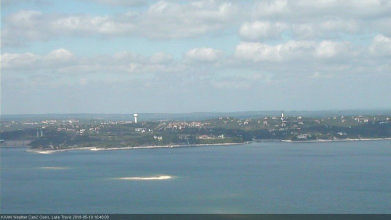 Lake Travis webcam, May 10, 2018 9:50 AM CT