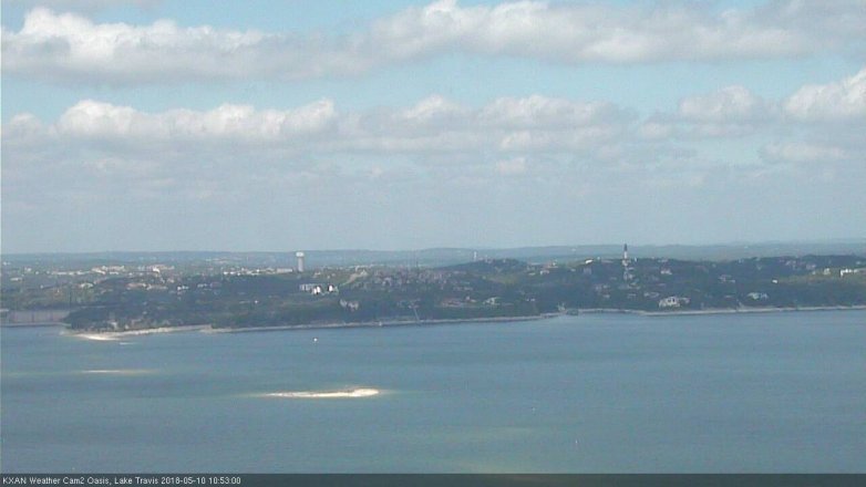Lake Travis webcam, May 10, 2018 9:55 AM CT
