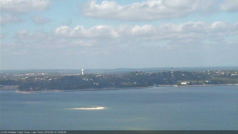 Lake Travis webcam, May 10, 2018 10:00 AM CT