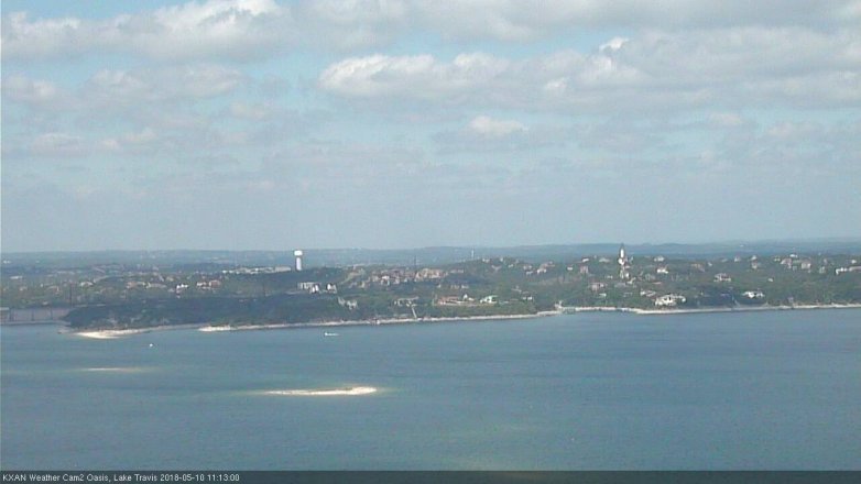Lake Travis webcam, May 10, 2018 10:15 AM CT