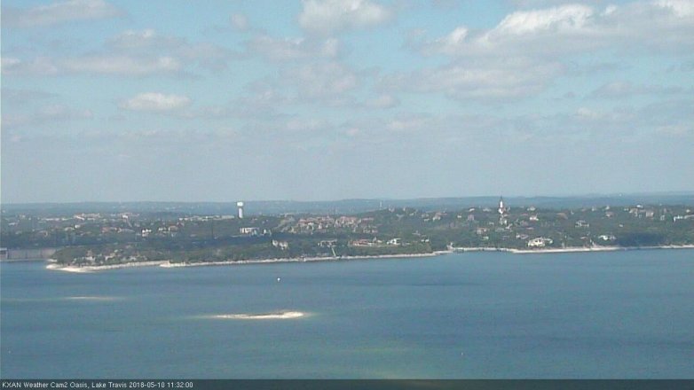 Lake Travis webcam, May 10, 2018 10:35 AM CT