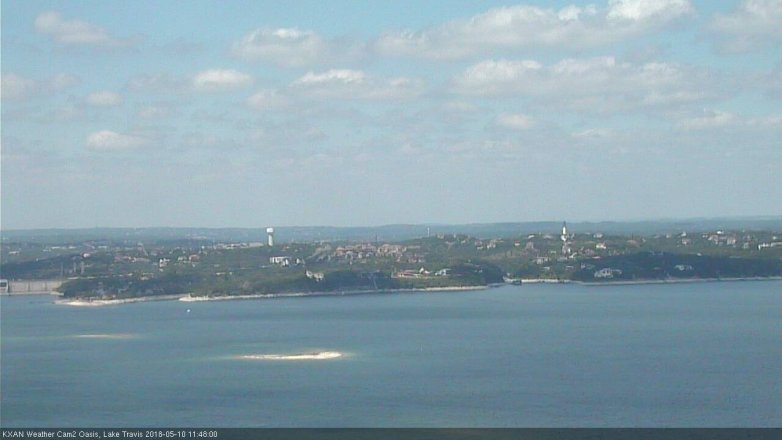 Lake Travis webcam, May 10, 2018 10:50 AM CT