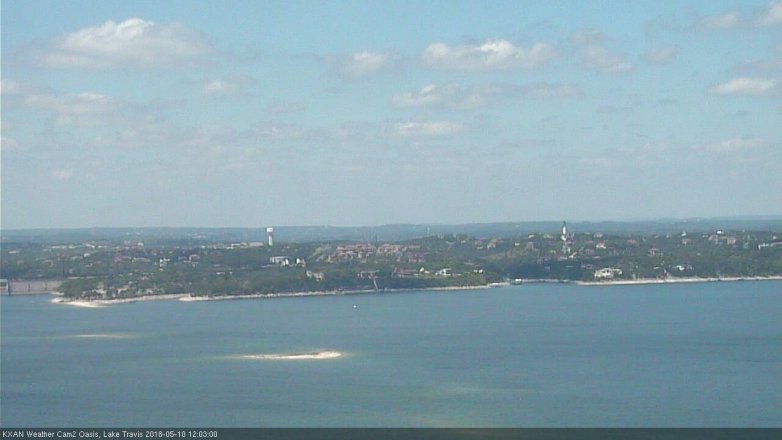 Lake Travis webcam, May 10, 2018 11:05 AM CT