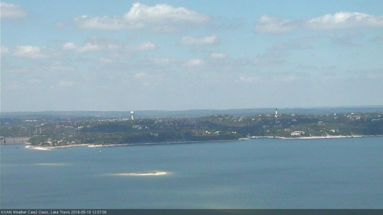 Lake Travis webcam, May 10, 2018 11:10 AM CT