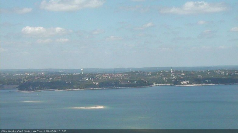 Lake Travis webcam, May 10, 2018 11:15 AM CT