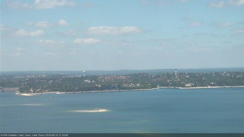 Lake Travis webcam, May 10, 2018 11:20 AM CT