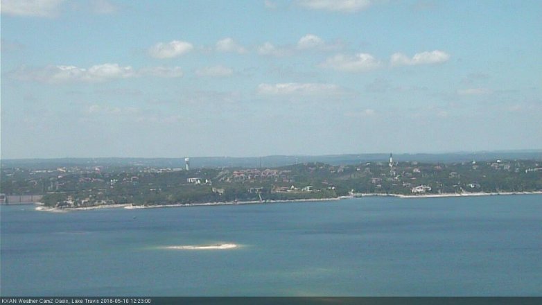 Lake Travis webcam, May 10, 2018 11:25 AM CT