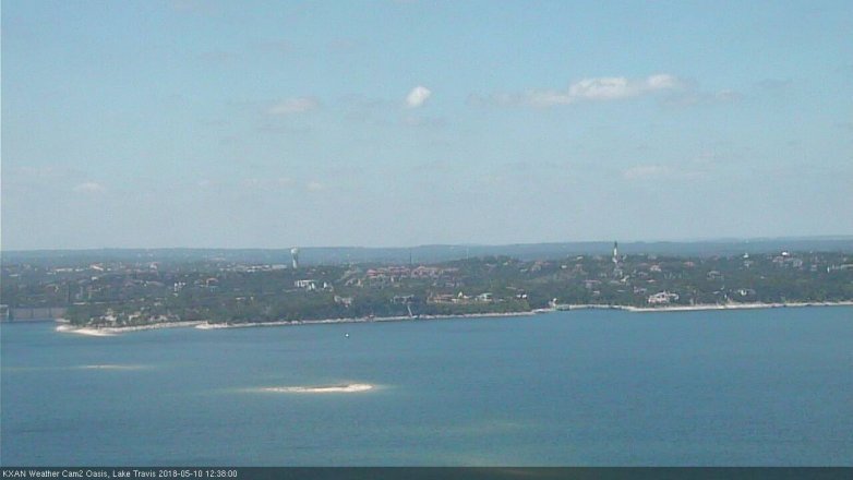 Lake Travis webcam, May 10, 2018 11:40 AM CT