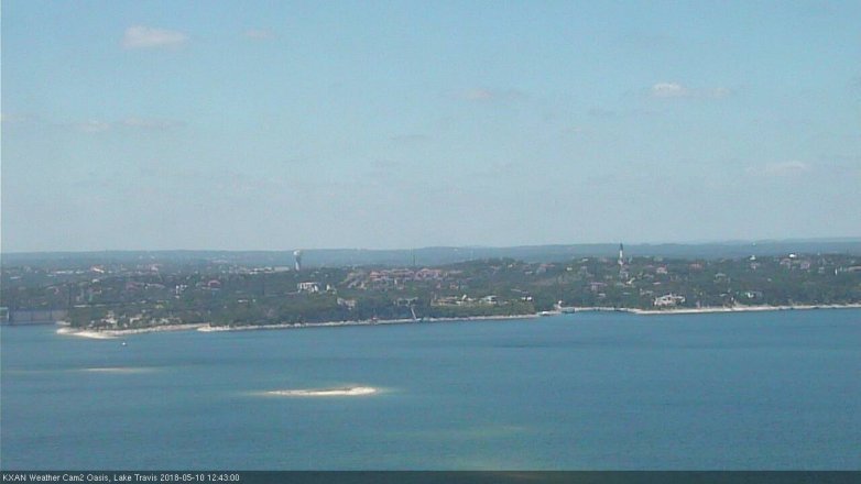 Lake Travis webcam, May 10, 2018 11:45 AM CT