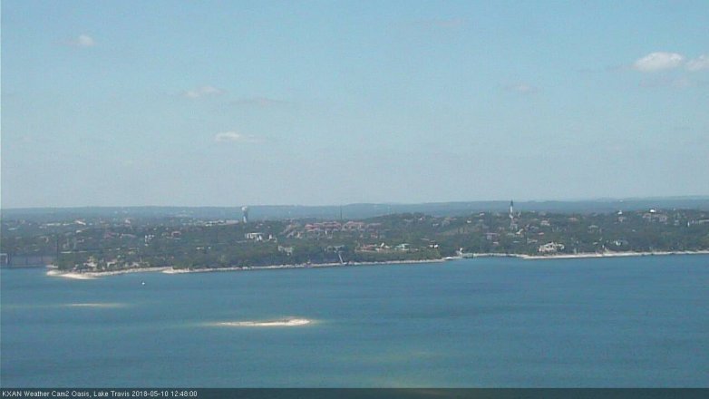 Lake Travis webcam, May 10, 2018 11:50 AM CT