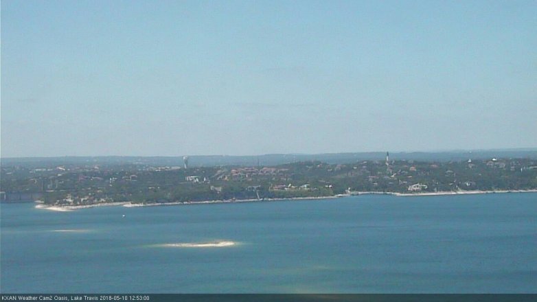 Lake Travis webcam, May 10, 2018 11:55 AM CT