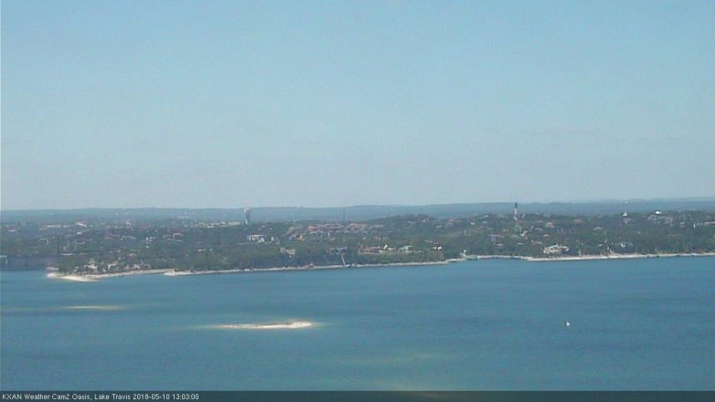 Lake Travis webcam, May 10, 2018 12:05 PM CT