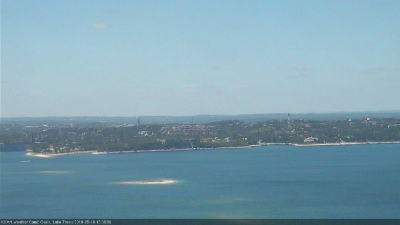 Lake Travis webcam, May 10, 2018 12:10 PM CT