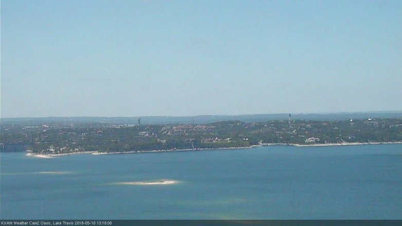 Lake Travis webcam, May 10, 2018 12:20 PM CT