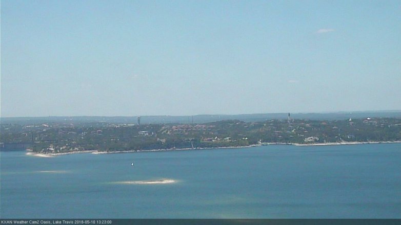 Lake Travis webcam, May 10, 2018 12:25 PM CT