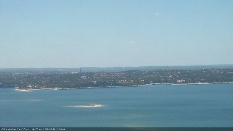 Lake Travis webcam, May 10, 2018 12:35 PM CT