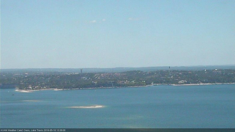 Lake Travis webcam, May 10, 2018 12:40 PM CT