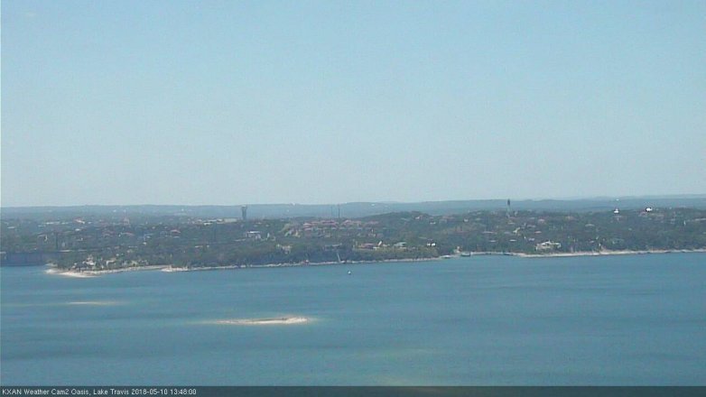 Lake Travis webcam, May 10, 2018 12:50 PM CT