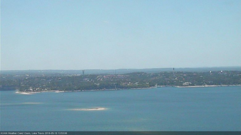 Lake Travis webcam, May 10, 2018 12:55 PM CT