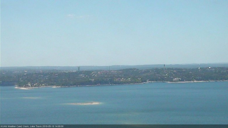 Lake Travis webcam, May 10, 2018 1:10 PM CT