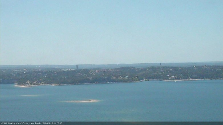 Lake Travis webcam, May 10, 2018 1:25 PM CT