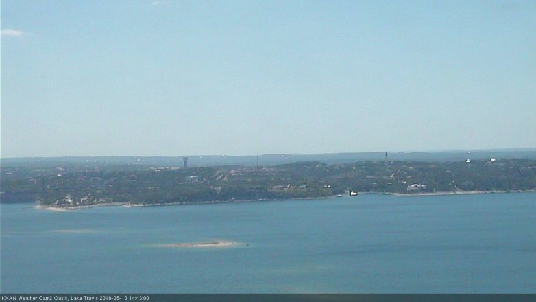 Lake Travis webcam, May 10, 2018 1:45 PM CT