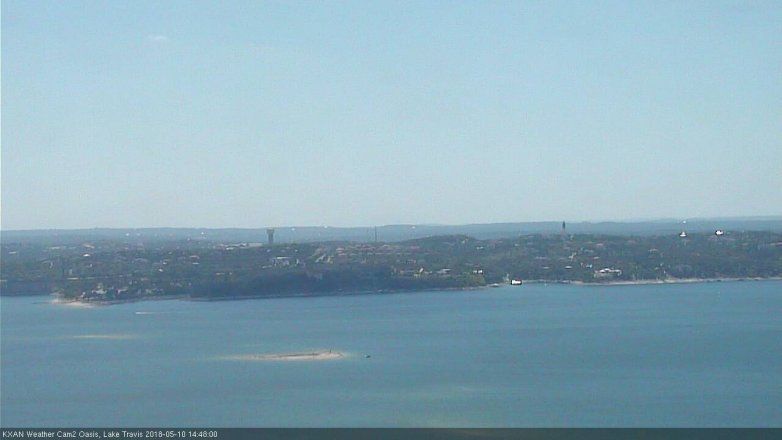 Lake Travis webcam, May 10, 2018 1:50 PM CT