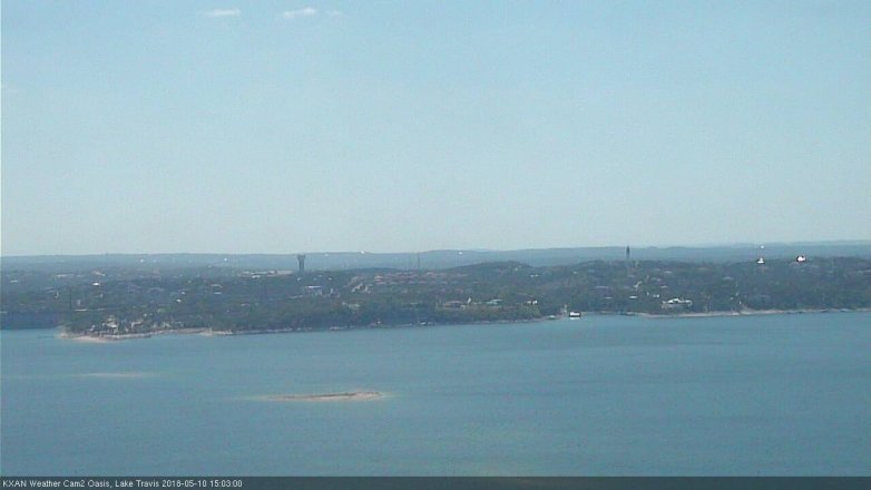 Lake Travis webcam, May 10, 2018 2:05 PM CT