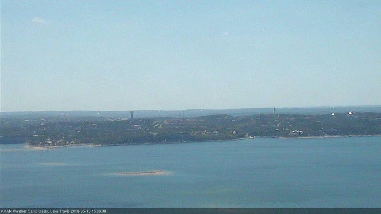 Lake Travis webcam, May 10, 2018 2:10 PM CT