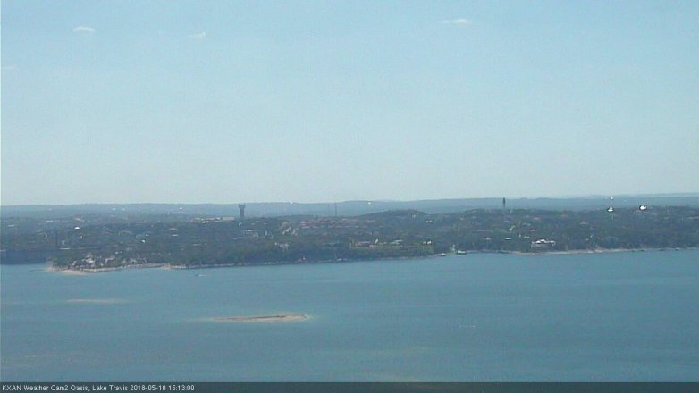 Lake Travis webcam, May 10, 2018 2:15 PM CT