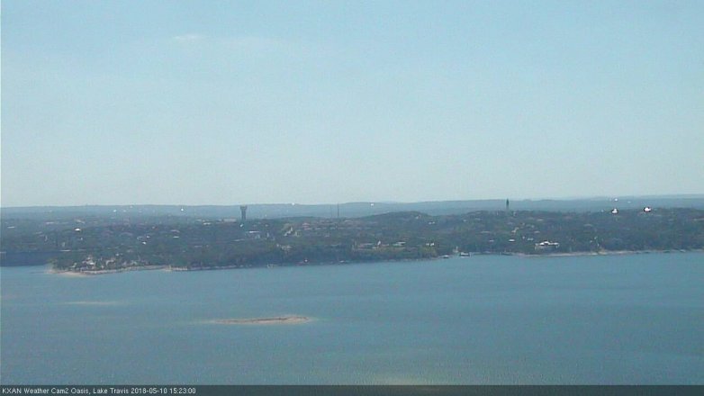 Lake Travis webcam, May 10, 2018 2:25 PM CT