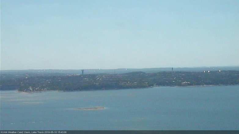 Lake Travis webcam, May 10, 2018 2:45 PM CT