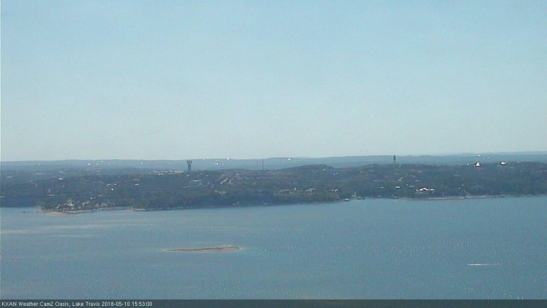 Lake Travis webcam, May 10, 2018 2:55 PM CT