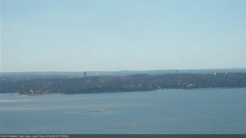 Lake Travis webcam, May 10, 2018 3:00 PM CT