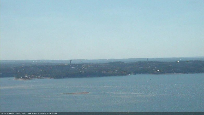 Lake Travis webcam, May 10, 2018 3:05 PM CT