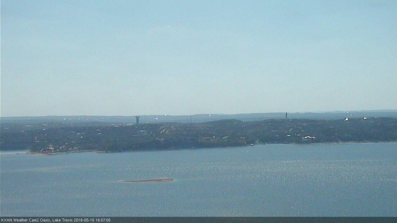 Lake Travis webcam, May 10, 2018 3:10 PM CT