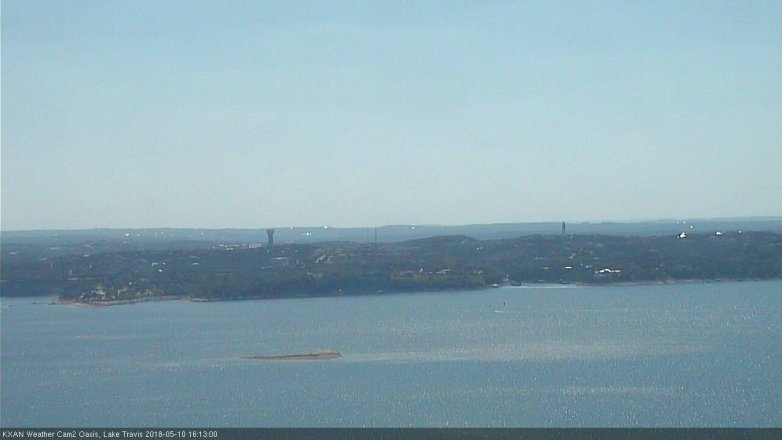Lake Travis webcam, May 10, 2018 3:15 PM CT