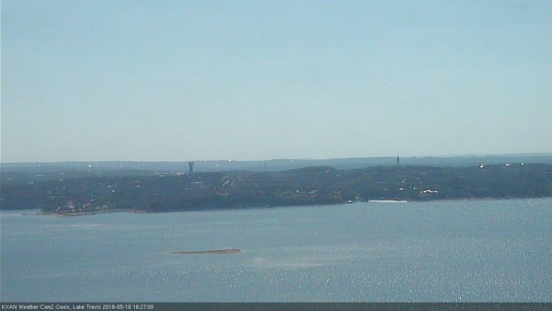 Lake Travis webcam, May 10, 2018 3:30 PM CT