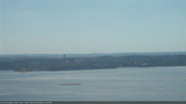 Lake Travis webcam, May 10, 2018 3:40 PM CT