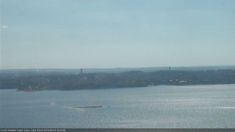 Lake Travis webcam, May 10, 2018 3:50 PM CT